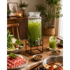 Glass Beverage/Juice Dispenser with Tap – 2.2L