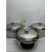 Berghome 6pcs Shallow Stainless steel cookware with stainless cover