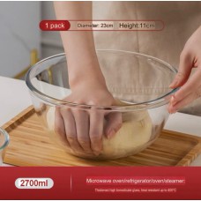 2700ml Thick Borosilicate Glass Mixing Bowl