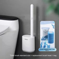 Disposable Toilet Brush Cleaner Toilet Brush Head Replacement WC Wall Mounted Cleaning Tool