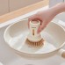 Squeezable Liquid Short Handle Pot Brush 