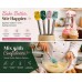 Colourful spatula with strong stainless steel handle 