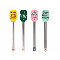 Colourful spatula with strong stainless steel handle 