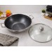 40cm 316 Stainless Steel Wok  With Non-Stick Interior & Double Handle