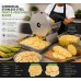 Commercial Stainless Steel Vegetable & Fruit Slicer (2 Adjustable Slicing Sizes)