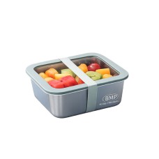 BMP Premium 304 Stainless Steel Food Storage Bowls with Lids (3-Piece Set)