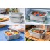 BMP Premium 304 Stainless Steel Food Storage Bowls with Lids (3-Piece Set)