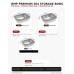 BMP Premium 304 Stainless Steel Food Storage Bowls with Lids (3-Piece Set)