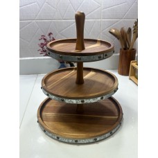 Elegant 3-Tier Fruit & Dessert Serving Tray