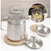 2L Stainless steel oil container with strainer 