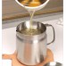 2L Stainless steel oil container with strainer 