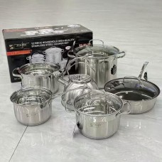Zepter 12pcs Stainless Steel Cookware (with non-stick Frypan)