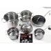 Zepter 12pcs Stainless Steel Cookware (with non-stick Frypan)