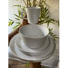 12pcs White Dinner set