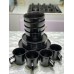 12pcs Black Dinner set