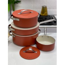 Uakeen 8pcs Ceramic Cookware