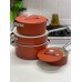Uakeen 8pcs Ceramic Cookware