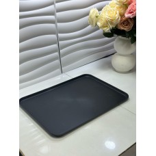 Sleek and durable black tray