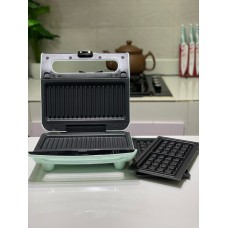 GOIE 2‑in‑1 Snacks Maker: Waffle & Grill Plate