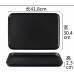 Sleek and durable black tray