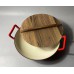 36cm Enamel Red Wok